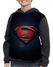 Casaco Moletom Infantil Logo Supergirl Superman