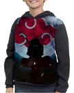 Casaco Moletom Infantil Naruto Nuvem Da Akatsuki