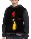 Casaco Moletom Infantil Pennywise It A Coisa Full Print