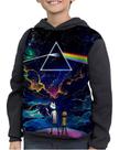 Casaco Moletom Infantil Rick And Morty Pink Floyd