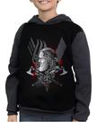 Casaco Moletom Infantil Série Logo Vikings Ragnar Lodbrok