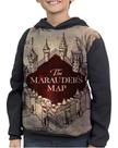 Casaco Moletom Infantil The Marauders Map Harry Potter