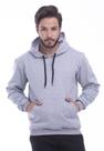 Casaco Moletom liso Masculino e Feminino blusa de frio Canguru -M001