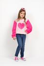 Casaco Moletom Manga Pelo Menina Infantil Lessa Inverno 8382