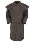 Casaco Outback Trading Low Rider impermeável em pele oleosa marrom 2XL