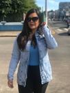 Casaco Parka jeans forrado com pelúcia tam G Casaco Parka jeans forrado com pelúcia tam G