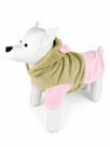 Casaco Pet Rosa Fleece Aconchegante com Passa Guia Integrado Inverno PP a G Casaco Pet Rosa Fleece Aconchegante com Passa Guia Integrado Inverno PP a G