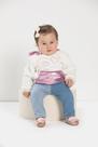 Casaco Plush Inverno Capuz Bebe Menina Luxo Lessa Kids 7734