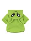 Casaco quente com capuz para cães QWINEE Alien Design verde XXL