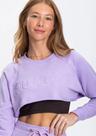 Casaco rio yoga cropped rioelastic lavanda rio yoga