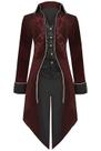 Casaco SIAEAMRG Renaissance Steampunk Gothic Blusão Vermelho XXXL