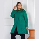 Casaco Sobretudo Feminino Lanzinha Plus Size Transpassado C/ Capuz
