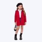 Casaco Sobretudo Infantil Menina Vigat 4025 Preto