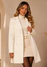 Casaco Sobretudo Inverno Princesa Trench Coat Com Botão Cor:BegeTamanho:M
