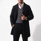 Casaco Sobretudo Masculino Elegante Longo Casual Social Inverno Premium Social Estilo Europeu Old