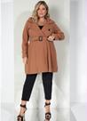 Casaco Sobretudo Plus Size Feminino Elegante Inverno Grandes