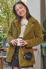 Casaco Sobretudo Trendy em Pêlo Sherpa Vic Vicky 63395