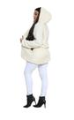 Casaco Ted branco blusa de frio