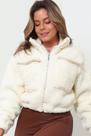 Casaco Teddy Curto com Bolso