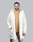 Casaco Teddy Longo Off White