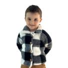 Casaco Teddy Xadrez Infantil Peluciado Inverno Quentinho Sobretudo Jaqueta Casaco Teddy Xadrez Infantil Peluciado Inverno Quentinho Sobretudo Jaqueta