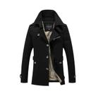 Casaco Trench Casual Para Homens plus Size, Marca De Moda, Com Botão Único, Corta-Vento