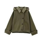 Casaco Trench Feminino Com Capuz E Manga Longa, Jaqueta De Inverno Para Mulheres