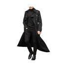 Casaco Trench Fino Masculino Estilo Britânico Com Epaulettes, Jaqueta De Primavera Designer