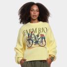 Casaco Tricot Farm Bicicleta Aves