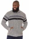 Casaco Tricot Plus Size Anistia Aberto Cores Mescla Claro