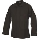 Casaco Tru-Spec de algodão BDU preto de altura média