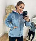 Casaco veludo stitch