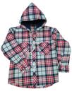 Casaco Xadrez com Capuz - Tipo Camisa Flanelada Infantil Unissex