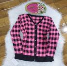Casaco xadrez tricot Casaco xadrez tricot