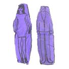 Casal Boneco de Pano Roxo Ritual Amarração Amorosa Vodu Vudu Umbanda Quimbanda Macumba