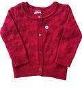 Casaquinho Bebê Corações Tricot