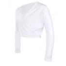 Casaquinho Transpassado com Vies Branco