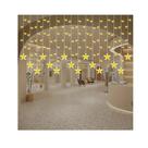 Casc.pisca-pisca120 lamp.ledcolor estrelas fio.transp.8f127v