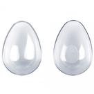 Casca de Acrílico Ovo Liso G (350g) com Colher - 4 unidades - BlueStar - Rizzo