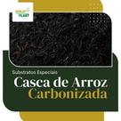 Casca de palha de arroz carbonizada 3 Litros - GoldPlant