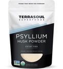 Casca de psyllium em pó Terrasoul Superfoods 454g orgânicos Casca de psyllium em pó Terrasoul Superfoods 454g orgânicos