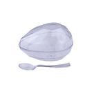 Casca ovo páscoa acrílica diamante g 350g c/colher 4un blue - Blue Star Casca ovo páscoa acrílica diamante g 350g c/colher 4un blue - Blue Star