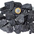 Cascalho Bruto de Quartzo Preto Natural 1 Kg - Tamanhos de 10 a 70mm Tipo A