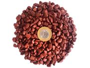 Cascalho De Pedra Jaspe Vermelho Natural Rolada 500g