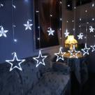 Cascata 138 Leds C Estrelas 2,5 Mdecoração 8 Funções