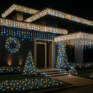 Cascata 400 leds com strobo prova d'água 31v bivolt 9,5m