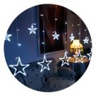Cascata De Estrela 138 Leds 8 Funções 2,5m Extensível 127V