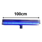Cascata De Inox Para Piscina 1 Metro De Embutir Parede Com Led Rgb