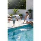 Cascata Inox 40cm: Sofisticação e Relax em Sua Piscina