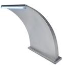 Cascata Inox Para Piscina Wave Junior Led + Controladora